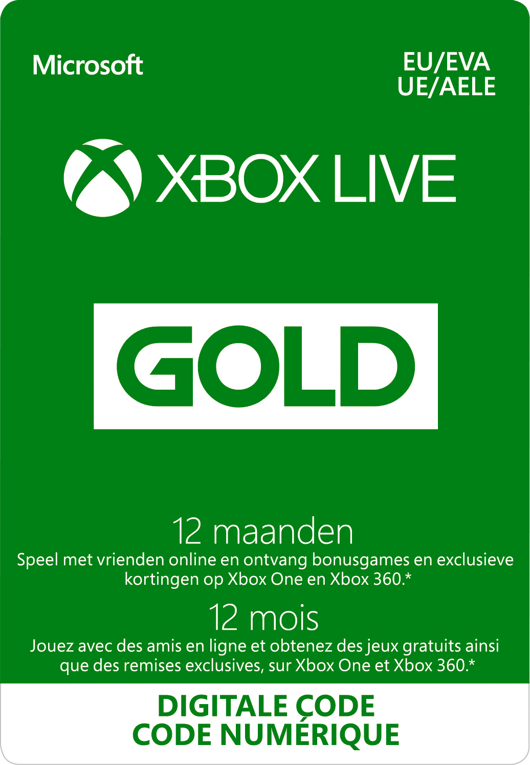 Xbox Live Gold 12 maanden EU